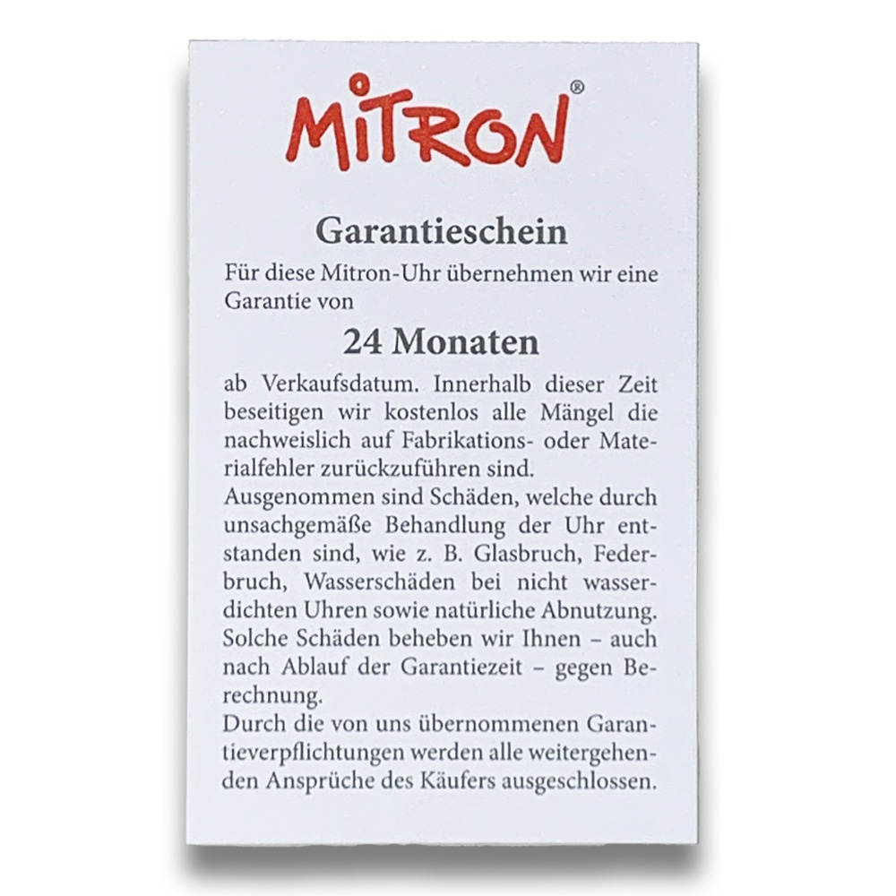 GNBF Uhr – Garantieschein